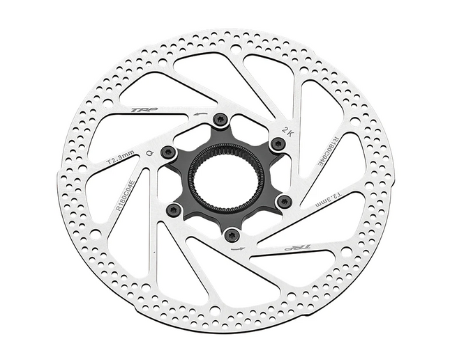 TRP Bicycle TRP 180mm ROTOR - 2.3mm Thick, 2 Piece, CENTERLOCK, High Heat Dispersion and Tolerance, ** For DHR and E-MTB Only ** For 2.3mm Calipers