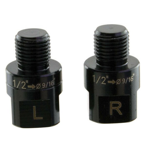 VP Cr-Moly Bicycle Pedal Thread Adaptors 9/16 Inch to 1/2 Inch - Set of 2