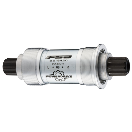 FSA Bicycle Bottom Bracket - Power Drive/Spline - Steel 73 x 113mm w/ML016, BB-8420ST
