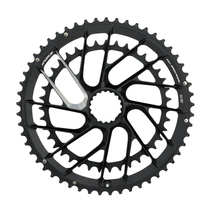 FSA Bicycle Chainring - K-Force TEAM Edition Modular DM CR AXS12 SB Black 50x37T,WA866