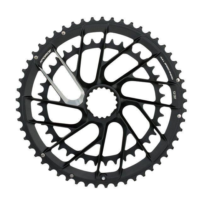 FSA Bicycle Chainring - K-Force TEAM Edition Modular DM CR AXS12 SB Black 50x37T,WA866