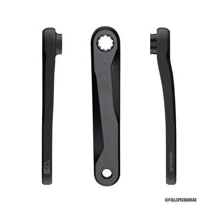 FSA Bicycle E-BIKE CRANKS - FSA Brose E-Bike Armset w/o CR 175mm ISIS SB Black w/side FSA logo w/o Bolts,CK-746/IS