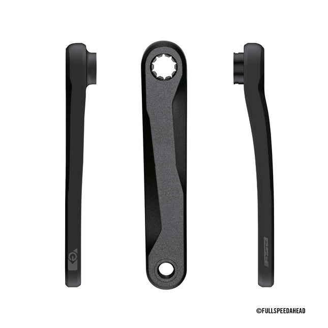 FSA Bicycle E-BIKE CRANKS - FSA Brose E-Bike Armset w/o CR 175mm ISIS SB Black w/side FSA logo w/o Bolts,CK-746/IS