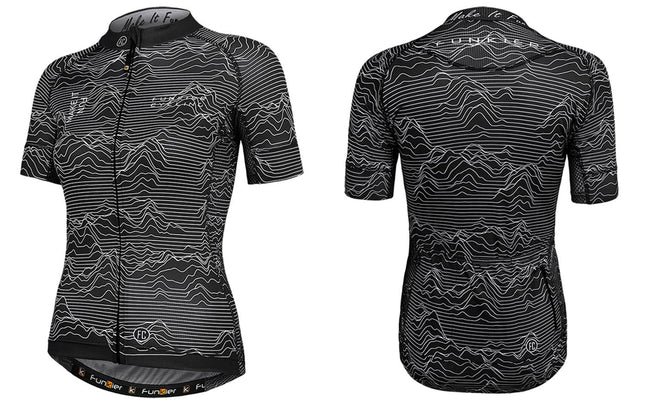 Funkier Cycling BLACK PRO JERSEY -- Ladies Race Fit, FUNKIER Pro Rossini -- Womens LARGE