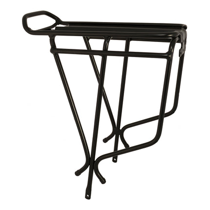 Oxford Bicycle Oxford Alloy Luggage Carrier Rack, Fits 26"-29" Wheels, Integrated splash plate, Black - Oxford Product