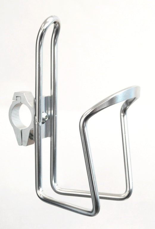 Pro Series Alloy Handlebar-Mount Bicycle Bidon Cage - Silver