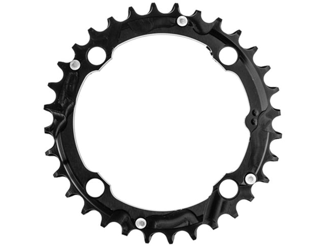 Stronglight Bicycle CHAINRING - MTB "STRONGLIGHT", 32T, 7075 CNC Black - 9 Speed - 104mm BCD, 4 Hole