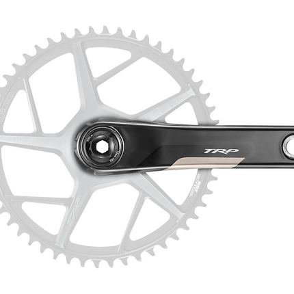TRP Bicycle TRP Crankset VISTAR, Mod. CK-C8000, carbon, L: 165mm, ROAD, black/silver (Chainring NOT included)