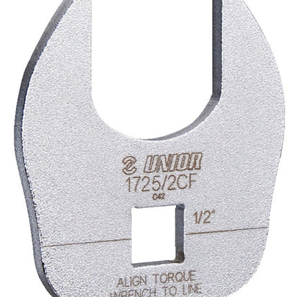 Unior Bicycle UNIOR - Crowfoot open end wrench, Fitting 32mm flat sections - to drive different tools when used with 1/2" square drive torque wrench. 626645 Quality Guaranteed