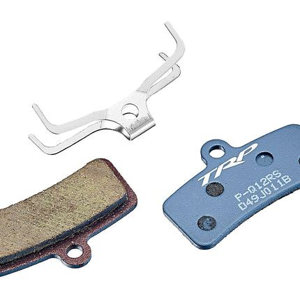 TRP Bicycle TRP DISC BRAKE PADS New Resin P-Q12RS Replacement Pads oe fitted to EVO series ( also fits TRP, Tektro and Shimano 4 piston, eg Saint )