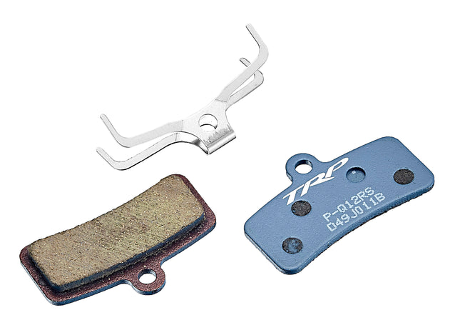TRP Bicycle TRP DISC BRAKE PADS New Resin P-Q12RS Replacement Pads oe fitted to EVO series ( also fits TRP, Tektro and Shimano 4 piston, eg Saint )