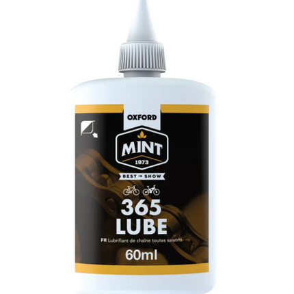 Oxford Bicycle Oxford Mint 365 Lube 60ml, Biodegradeable lubricant, specially formulated lubricant to perform in dusty or wet conditions 24/7