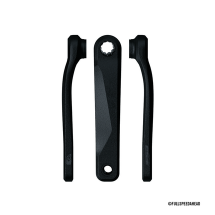 FSA Bicycle E-BIKE CRANKS - FSA E-Bike Bosch Gen4 Armset - 170mm ISIS - Painted matt Black w/side FSA logo w/o Bolt