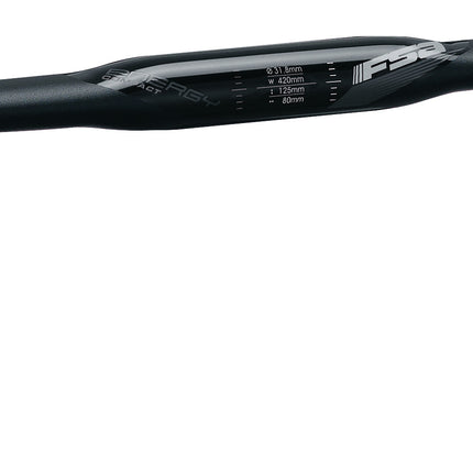 FSA Bicycle Handlebar - Energy Super Compact Road - 2-Tone Black - 31.8 x 380mm