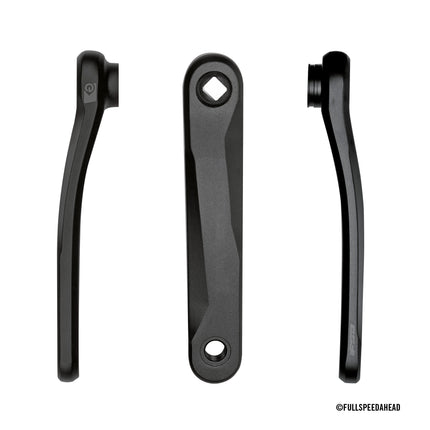 FSA Bicycle E-BIKE CRANKS - FSA E-bike Armset - 170mm JIS - SB Black w/side FSA logo w/o Bolt