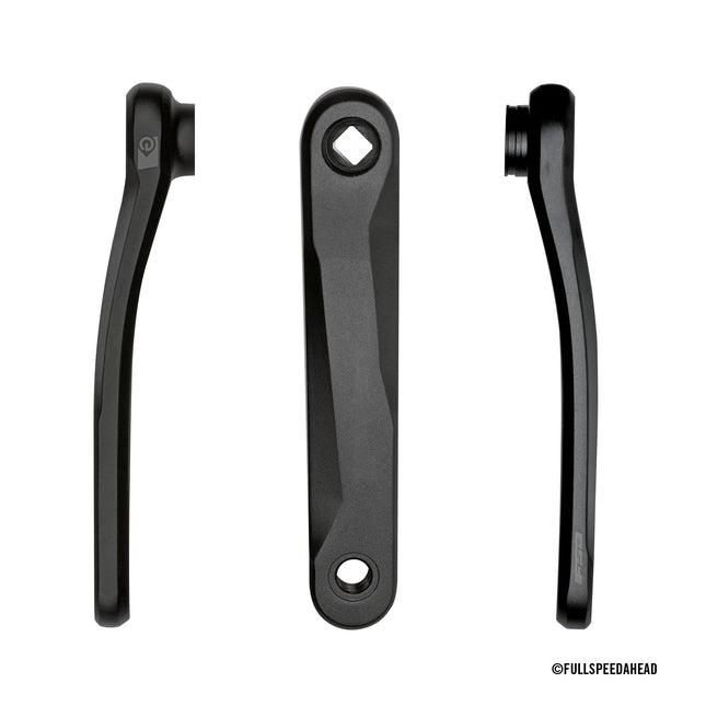 FSA Bicycle E-BIKE CRANKS - FSA E-bike Armset - 170mm JIS - SB Black w/side FSA logo w/o Bolt