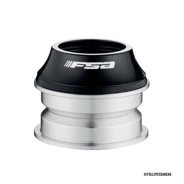 FSA Bicycle Headset - NO.9M/CUP/TH,Anod Black1-1/8" (44/44) SEALED CARTRIDGE BEARINGS w/H2051A-5.3mm FSA logo w/TH-874-1 Stainless Bolt