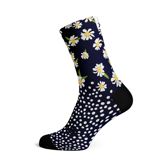 SOX Footwear Bicycle Daisy - Size M (US 5-9) - SOX Footwear Performance Socks - 1 Pair