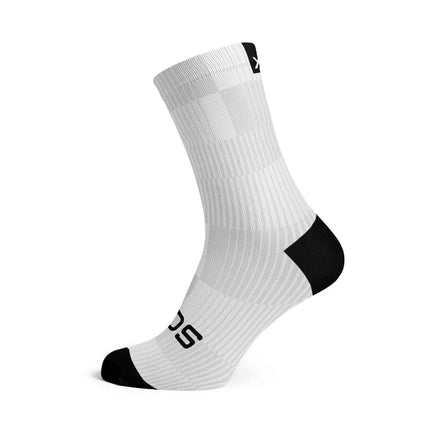 SOX Footwear Bicycle Slight White - Size M (US 5-9) - SOX Footwear Performance Socks - 1 Pair