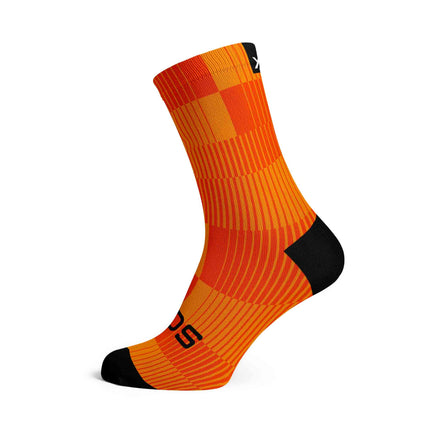 SOX Footwear Bicycle Slight Orange - Size S (US 1Y-5) - SOX Footwear Performance Socks - 1 Pair