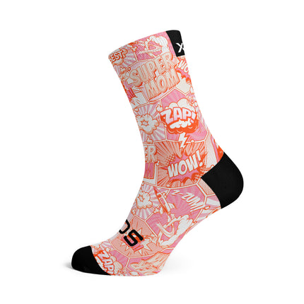 SOX Footwear Bicycle Super Mom - Size M (US 5-9) - SOX Footwear Performance Socks - 1 Pair
