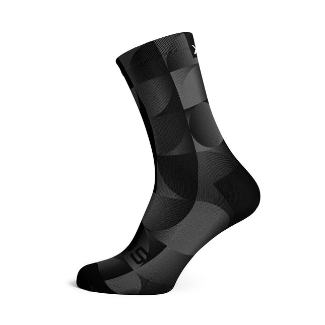 SOX Footwear Bicycle Solid Charcoal - Size L (US 9-13) - SOX Footwear Performance Socks - 1 Pair
