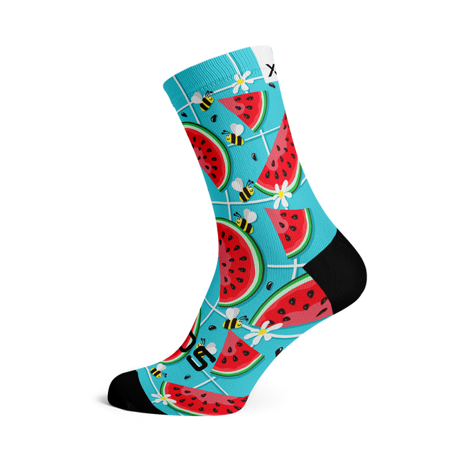 SOX Footwear Bicycle Fruity - Size M (US 5-9) - SOX Footwear Performance Socks - 1 Pair