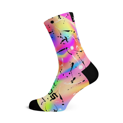 SOX Footwear Bicycle Holographic - Size L (US 9-13) - SOX Footwear Performance Socks - 1 Pair
