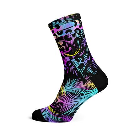 SOX Footwear Bicycle Black Pastel - Size M (US 5-9) - SOX Footwear Performance Socks - 1 Pair