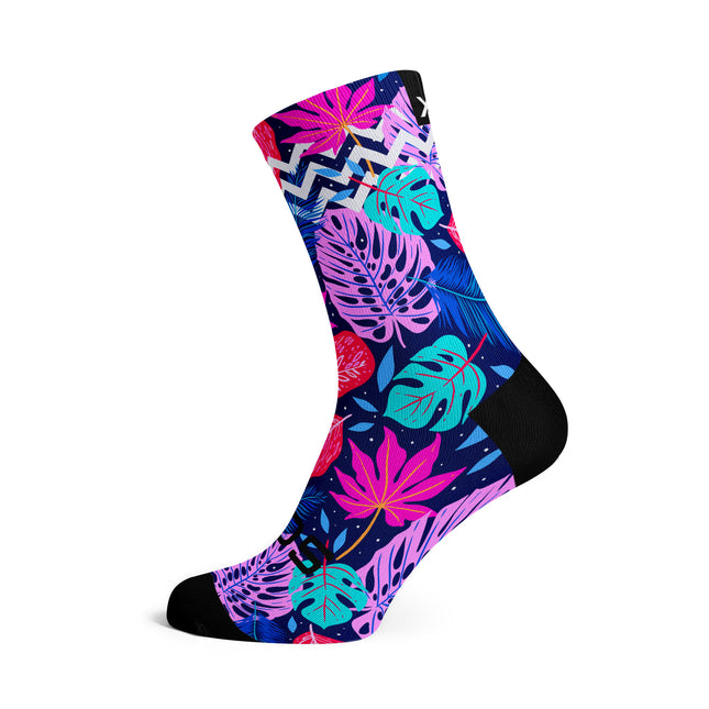 SOX Footwear Bicycle Tropical Nights - Size S (US 1Y-5) - SOX Footwear Performance Socks - 1 Pair