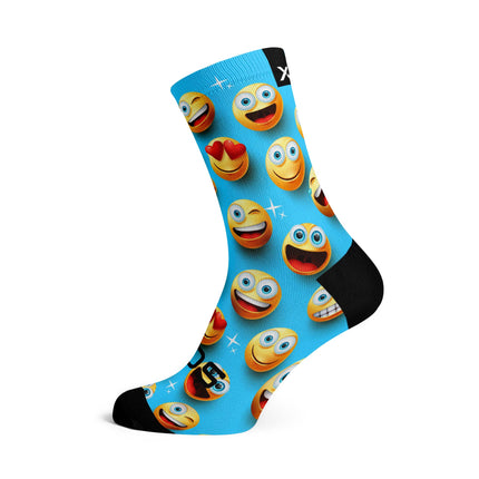 SOX Footwear Bicycle Emoji - Size S (US 1Y-5) - SOX Footwear Performance Socks - 1 Pair