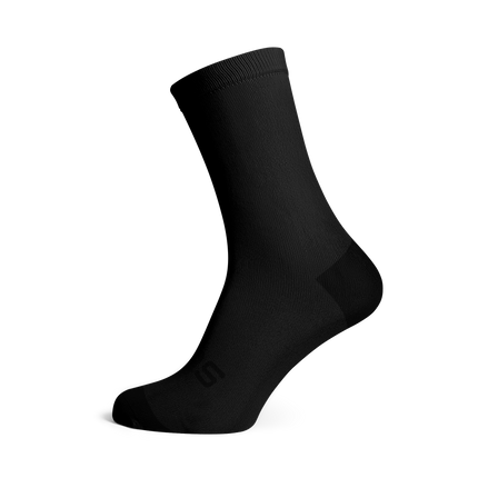 SOX Footwear Bicycle Solid Black - Size L (US 9-13) - SOX Footwear Performance Socks - 1 Pair