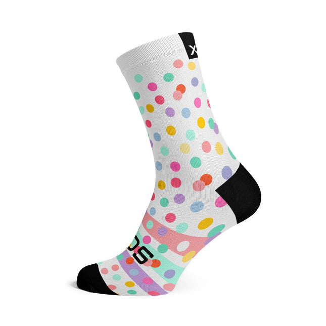 SOX Footwear Bicycle Dots - Size S (US 1Y-5) - SOX Footwear Performance Socks - 1 Pair