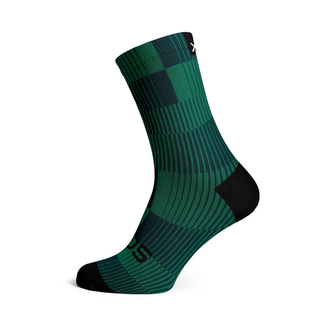 SOX Footwear Bicycle Slight Forest - Size L (US 9-13) - SOX Footwear Performance Socks - 1 Pair