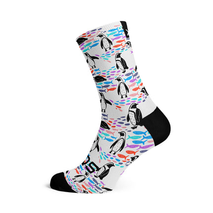 SOX Footwear Bicycle Penguin - Size S (US 1Y-5) - SOX Footwear Performance Socks - 1 Pair
