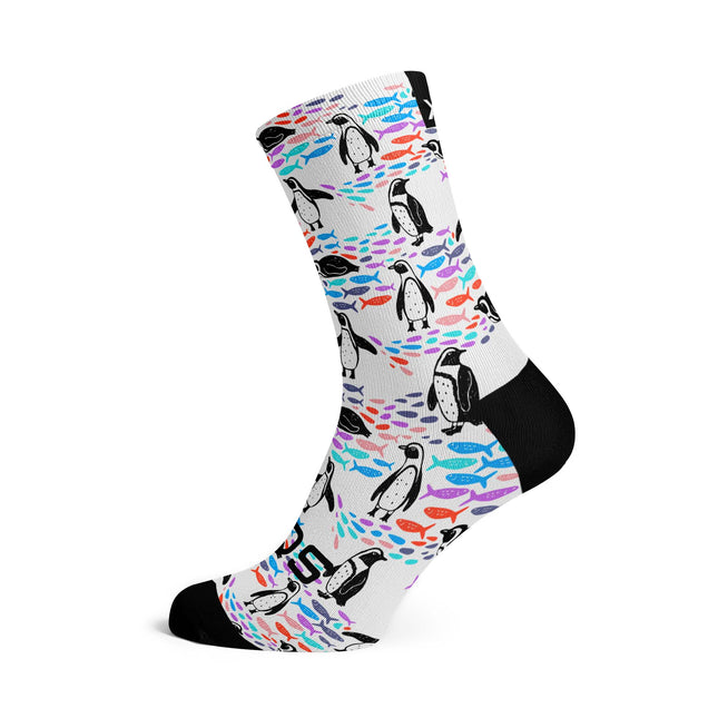 SOX Footwear Bicycle Penguin - Size S (US 1Y-5) - SOX Footwear Performance Socks - 1 Pair