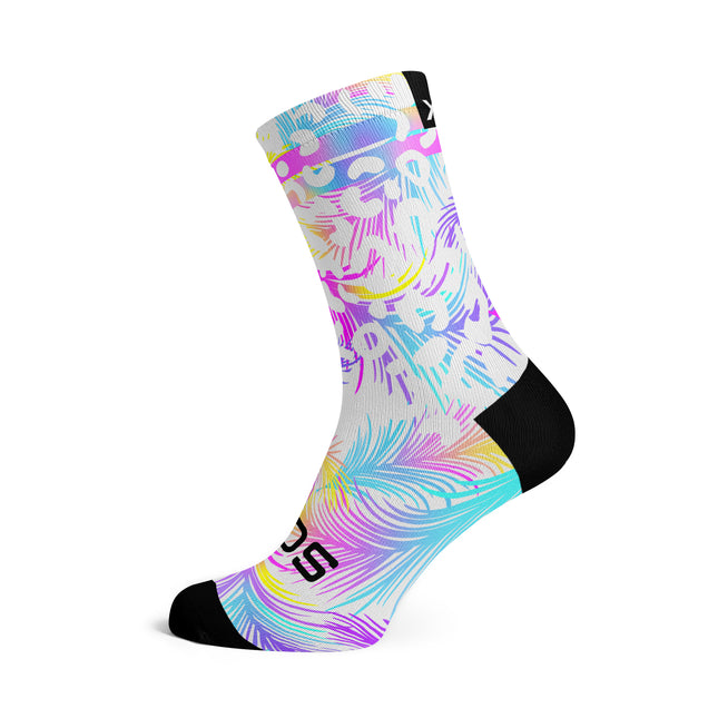 SOX Footwear Bicycle White Pastel - Size L (US 9-13) - SOX Footwear Performance Socks - 1 Pair
