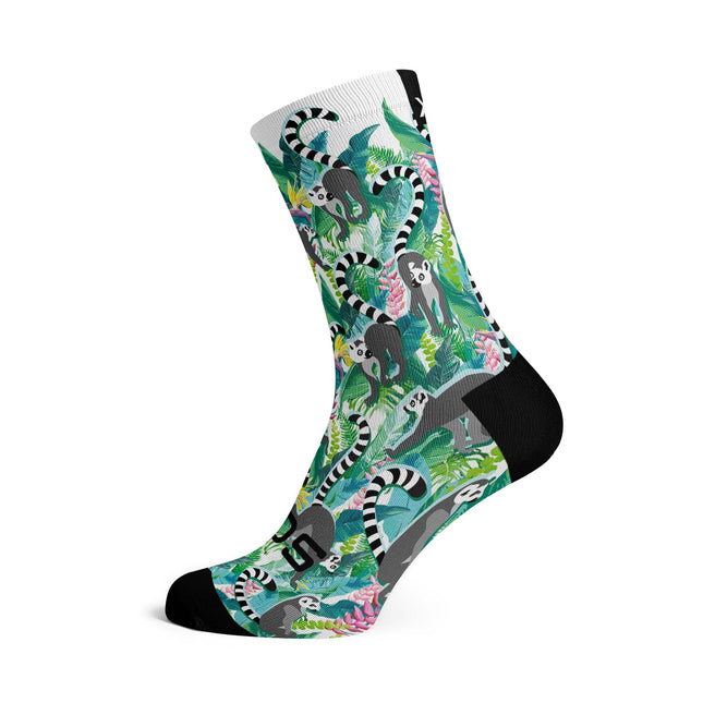SOX Footwear Bicycle Lemur - Size M (US 5-9) - SOX Footwear Performance Socks - 1 Pair