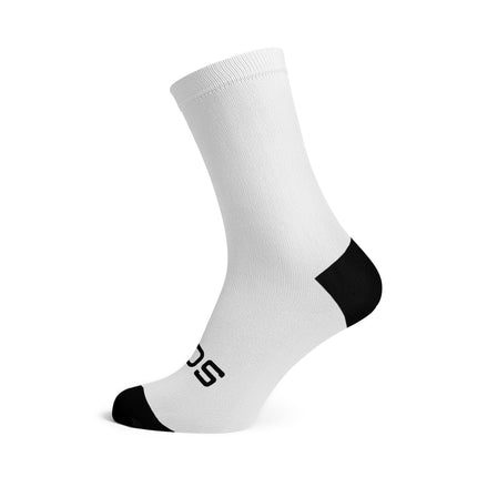 SOX Footwear Bicycle Solid White - Size M (US 5-9) - SOX Footwear Performance Socks - 1 Pair