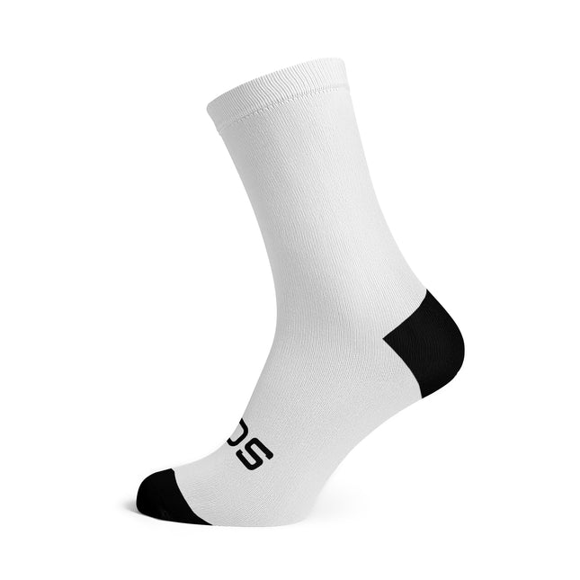 SOX Footwear Bicycle Solid White - Size M (US 5-9) - SOX Footwear Performance Socks - 1 Pair