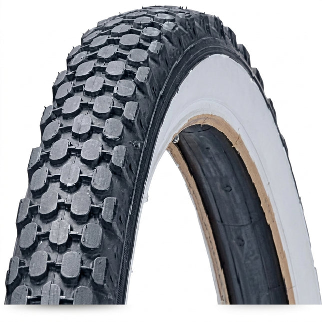 Duro TYRE 24 x 2.125 BLACK with WHITE/WALL, Cruiser (54-507)