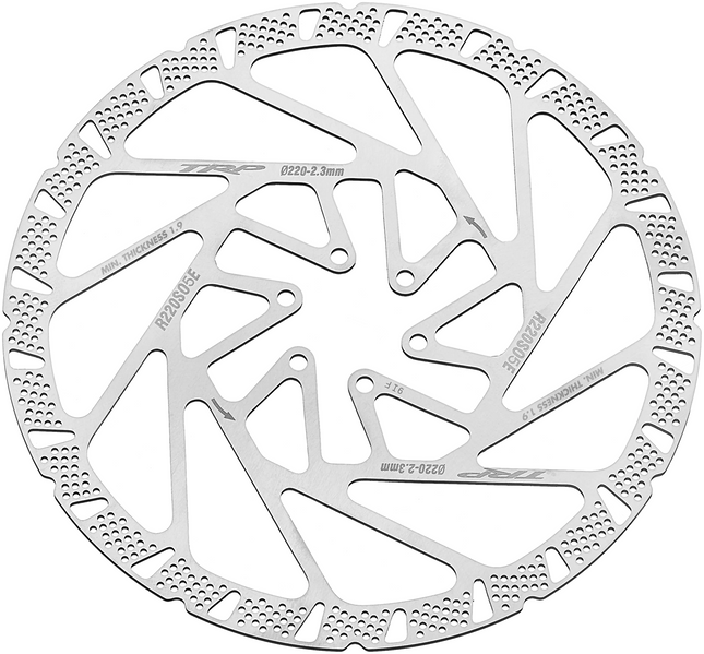 TRP Bicycle TRP 203mm RACE ROTOR - 2.3mm Thick, 6 Bolt, (With Rust-Blocker Treatment) - High Heat Dispersion and Tolerance