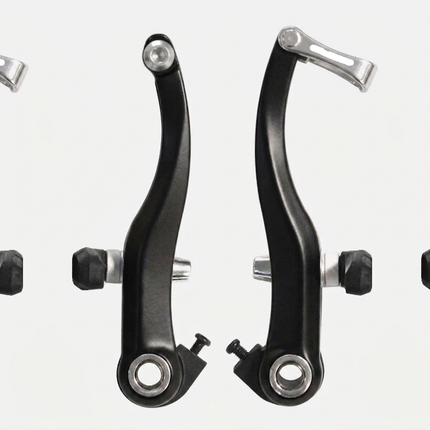 Alhonga BRAKE V Brake Set, 110mm Arms, Alloy, Dual Spring Tension, Black (Front & Rear)
