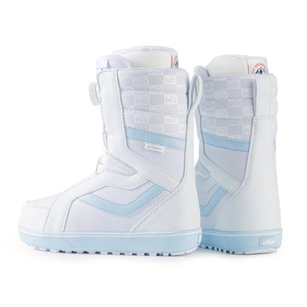 SNOWBOARD BOOTS - S6319 WHITE & BLUE (STEEL WIRE STYLE)