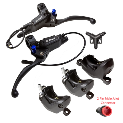 Clarks Bicycle Hydraulic Disc Brake Set - 2-Piston Cargo