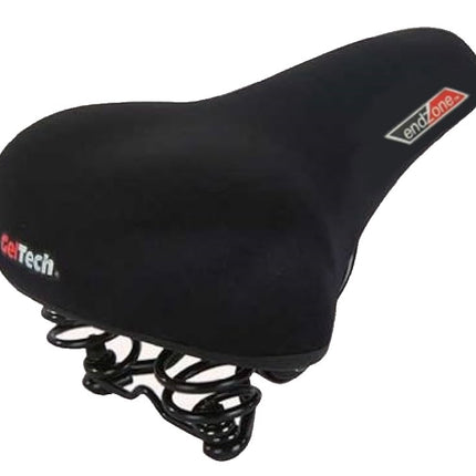 Velo Saddle, Ladies, Emerald Top with Gel, Websprings and Coils, BLACK, 230 x 250Lmm