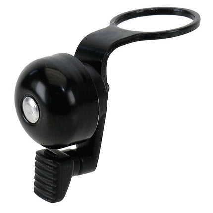 Pro Series Adjustable-Angle Stem Spacer Mount Bicycle Bell - Flick Type, Black
