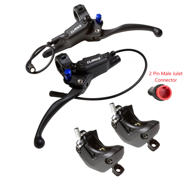 Clarks Bicycle Hydraulic Disc Brake Set - 2-Piston Cargo