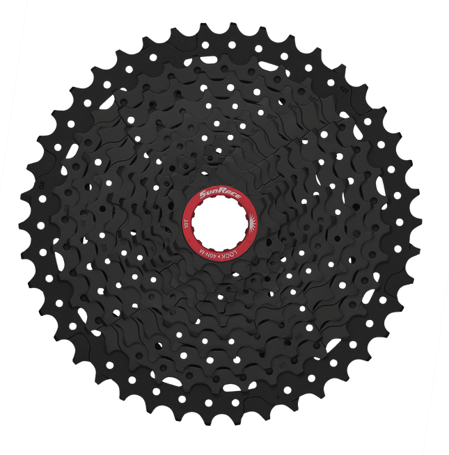 CASSETTE - 11 Speed, XD Type, 10-42T, black chrome. Quality SUNRACE product