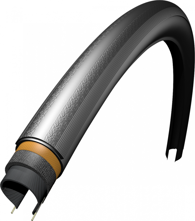 Duro Dorado 700 x 28C Bicycle Road Tyre - Black/Black Skinwall